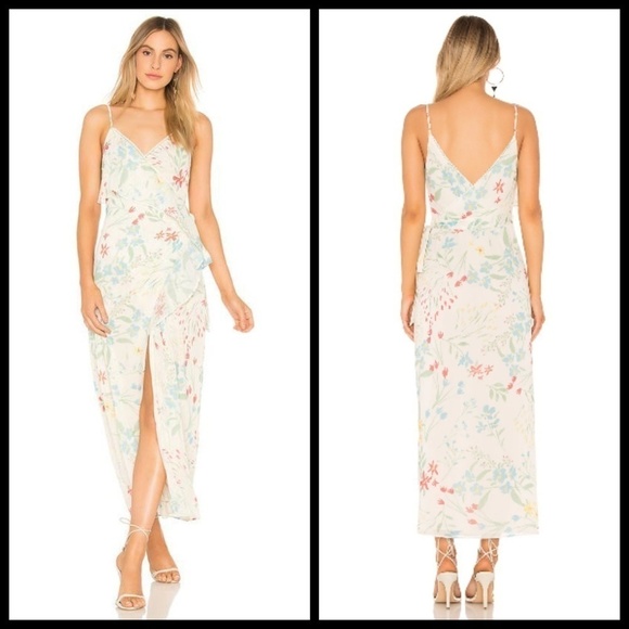 💕TULAROSA💕 Selena Floral Maxi Wrap Dress - Picture 1 of 8